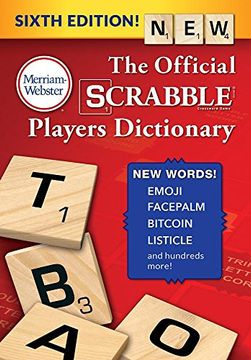 portada The Official Scrabble Players Dictionary, Sixth Edition (Jacketed Hardcover) 2018 Copyright (in English)