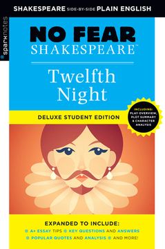 portada Twelfth Night: No Fear Shakespeare Deluxe Student Edition (en Inglés)