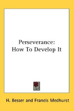 portada perseverance: how to develop it (en Inglés)
