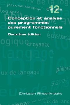 portada Conception Et Analyse Des Programmes Purement Fonctionnels (en Francés)