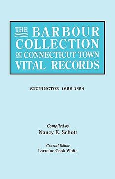portada the barbour collection of connecticut town vital records. volume 43: stonington 1658-1854 (en Inglés)