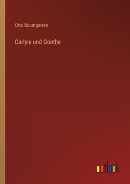 portada Carlyle und Goethe (in German)
