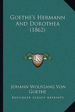 portada goethe's hermann and dorothea (1862) (en Inglés)