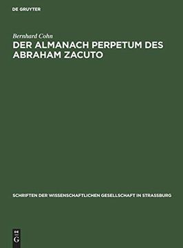 portada Der Almanach Perpetum des Abraham Zacuto (en Alemán)