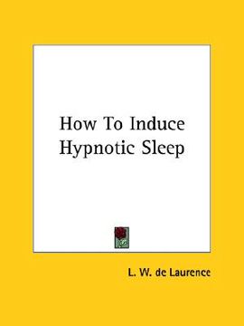 portada how to induce hypnotic sleep (en Inglés)