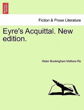 portada eyre's acquittal. new edition. (en Inglés)