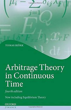 portada Arbitrage Theory in Continuous Time (Oxford Finance Series) (en Inglés)
