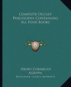 portada complete occult philosophy containing all four books (en Inglés)