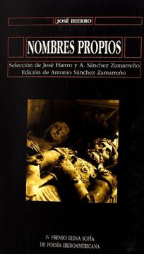 portada Nombres Propios: Antología Poética (in Spanish)