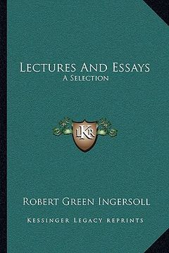 portada lectures and essays: a selection (en Inglés)