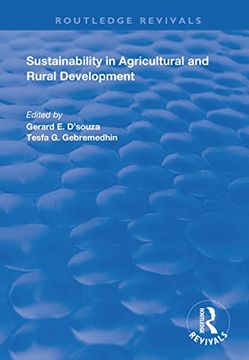 portada Sustainability in Agricultural and Rural Development (en Inglés)