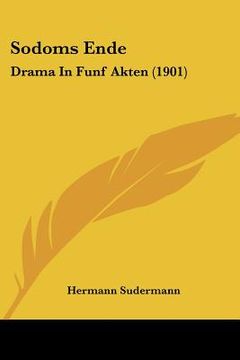 portada sodoms ende: drama in funf akten (1901) (en Inglés)