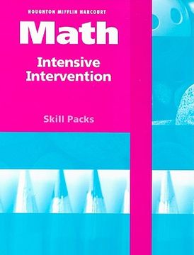 portada houghton mifflin harcourt math intensive intervention skill packs, grades k-1