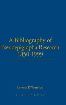 portada A Bibliography of Pseudepigrapha Research 1850-1999