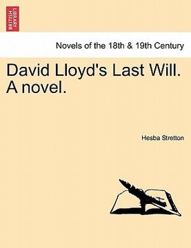 portada david lloyd's last will. a novel. (en Inglés)
