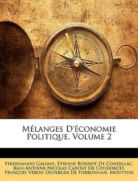 portada Mélanges D'économie Politique, Volume 2 (in French)