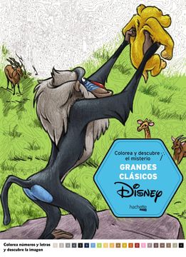 portada Colorea y Descubre el Misterio. Grandes Clasicos Disney (Hachette Heroes - Disney - Colorear)