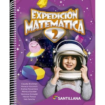 portada Expedición Matemática 2 Santillana (in Spanish)