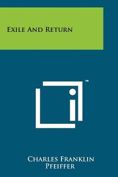 portada exile and return (in English)
