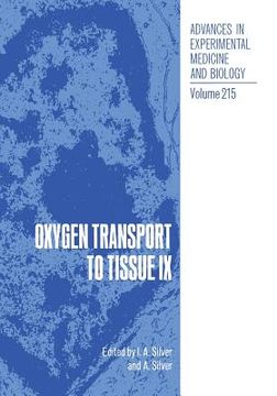 portada Oxygen Transport to Tissue IX (en Inglés)