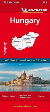 portada Hungary - Michelin National map 732 
