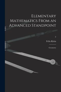 portada Elementary Mathematics From an Advanced Standpoint: Geometry; 2 (en Inglés)