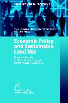 portada economic policy and sustainable land use: recent advances in quantitative analysis for developing countries (en Inglés)