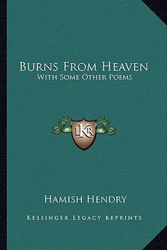 portada burns from heaven: with some other poems (in English)