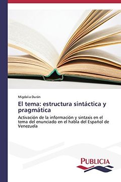 portada El Tema: Estructura Sintactica y Pragmatica