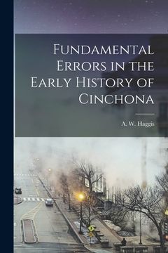 portada Fundamental Errors in the Early History of Cinchona