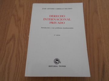 portada Derecho Internacional Privado. Introducción a sus Problemas Fundamentales. 2a. Edición