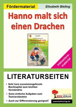 portada Hanno Malt Sich Einen Drachen - Literaturseiten / Inklusionsmaterial (en Alemán)