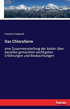 portada Das Chloroform (German Edition)
