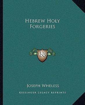 portada hebrew holy forgeries (en Inglés)