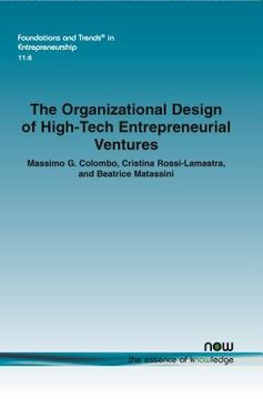 portada The Organizational Design of High-Tech Entrepreneurial Ventures (en Inglés)
