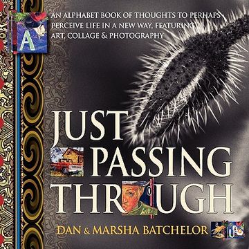 portada just passing through: an alphabet book of thoughts to perhaps perceive life in a new way, featuring art, collage and photography - a motivat (en Inglés)