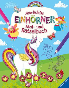 portada Mein Liebstes Einhörner-Mal- und Rätselbuch ab 6 Jahren (en Alemán)