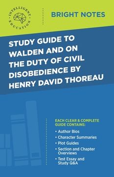 portada Study Guide to Walden and On the Duty of Civil Disobedience by Henry David Thoreau