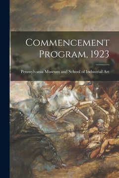 portada Commencement Program, 1923 (en Inglés)