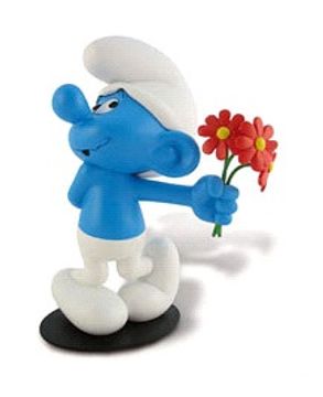portada Leblon-Delienne - Los Pitufos: Pitufo Amoroso Estatua Resina 18 Cm