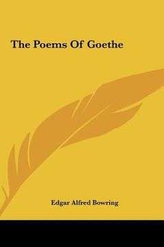 portada the poems of goethe (en Inglés)