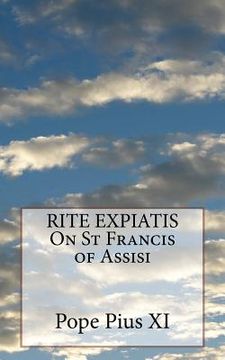portada RITE EXPIATIS On St Francis of Assisi