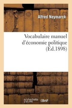 portada Vocabulaire Manuel d'Économie Politique (en Francés)