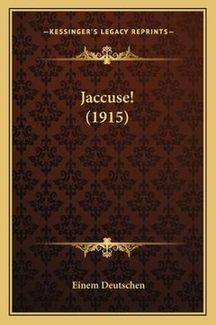 portada Jaccuse! (1915) (en Francés)