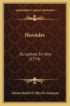 portada Heroides: Ou Lettres En Vers (1774) (en Francés)