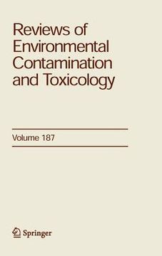 portada reviews of environmental contamination and toxicology 187 (en Inglés)