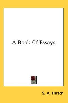 portada a book of essays (en Inglés)