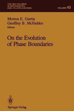 portada on the evolution of phase boundaries (en Inglés)