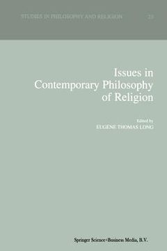 portada Issues in Contemporary Philosophy of Religion (en Inglés)