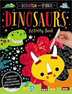 portada Dinosaurs Activity Book (Scratch and Sparkle) (en Inglés)